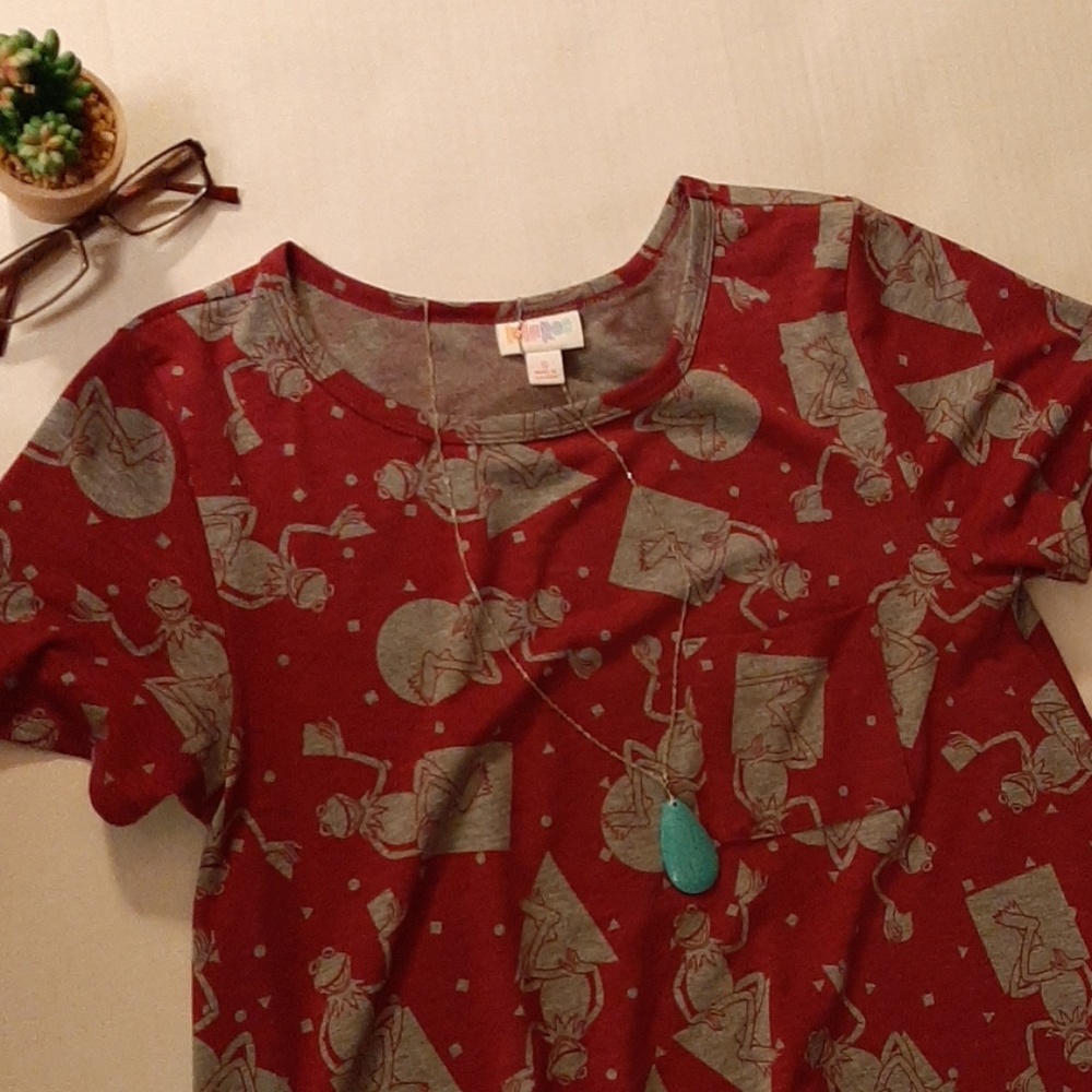 LuLaRoe Carly with Kermy